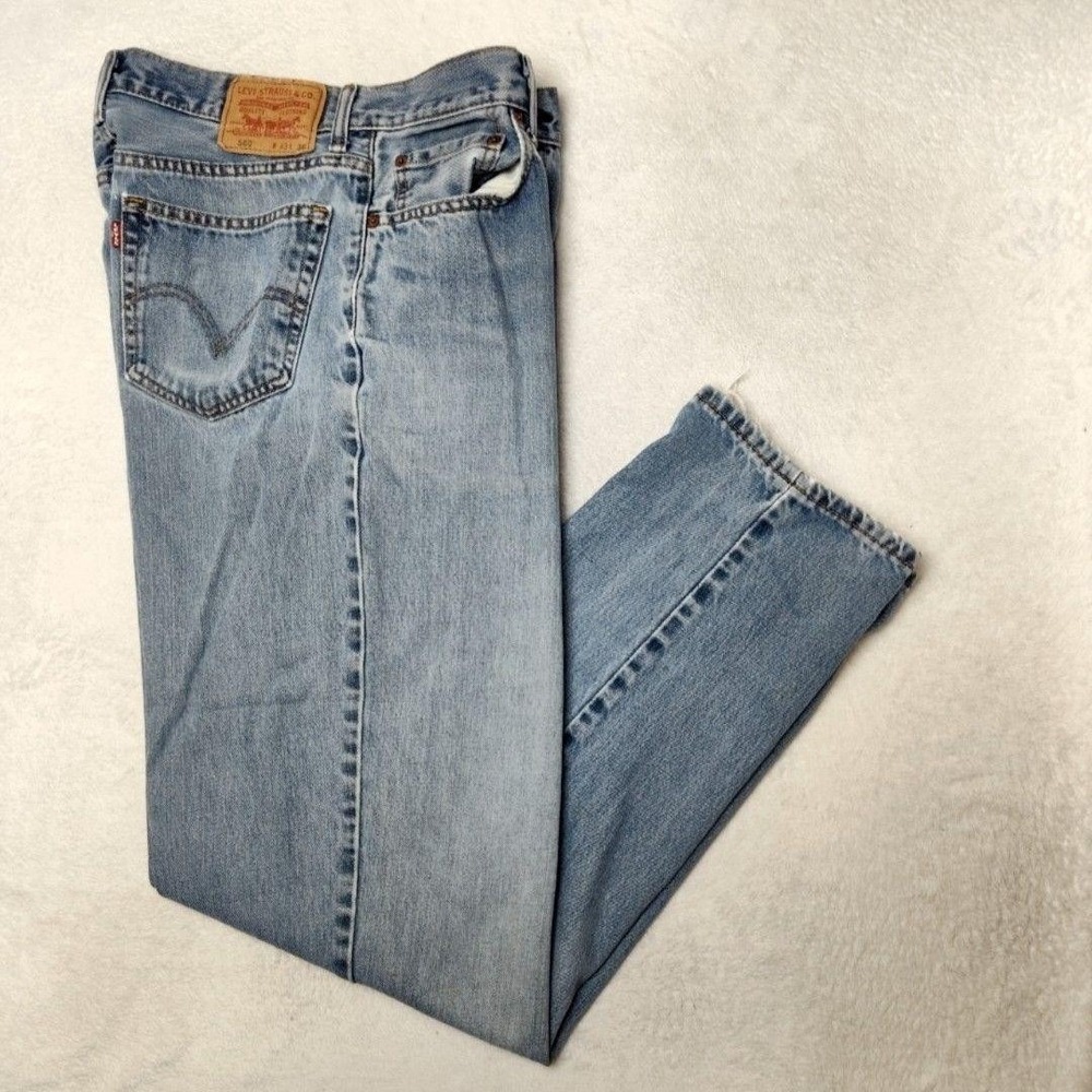 Vintage‎ Levis 560 Jeans Mens 33x36 Blue Comfort Tapered Light Y2K Denim Relaxed